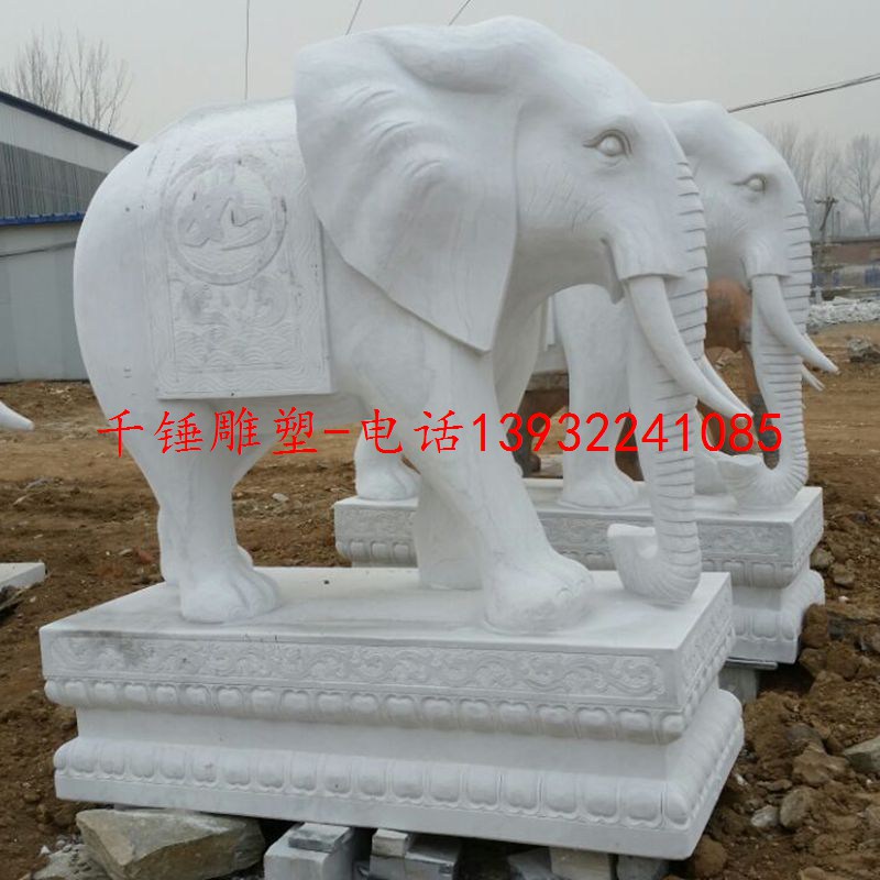 仿真石雕大象,传统石象制作厂