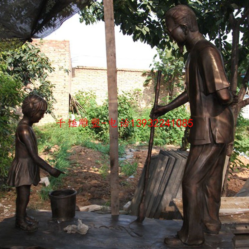 广场文化雕像,铸铜人物雕塑制作厂