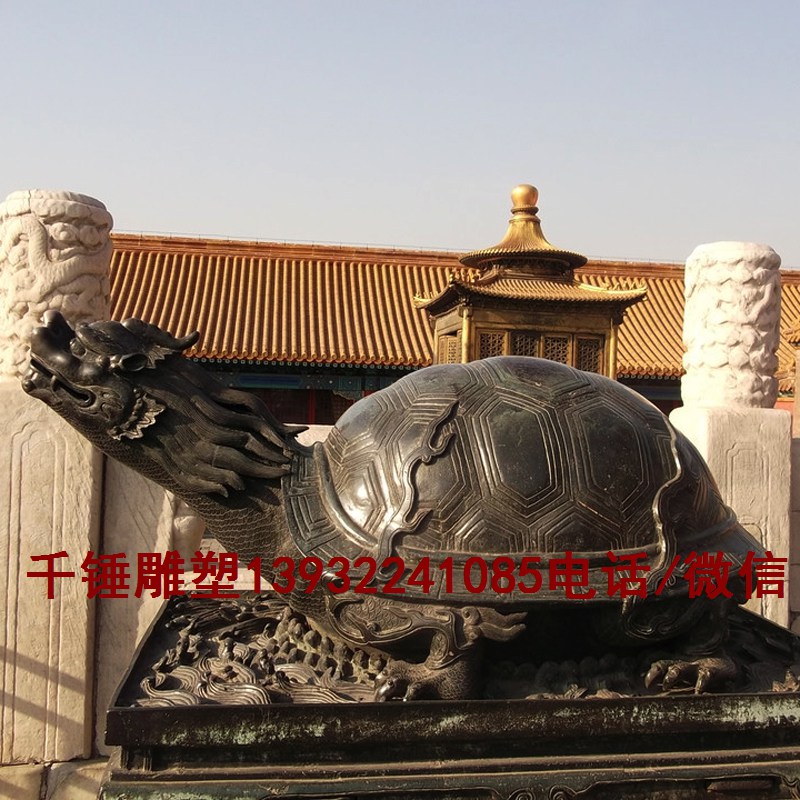 石雕龟鳌雕塑制作厂，天然青石乌龟雕塑