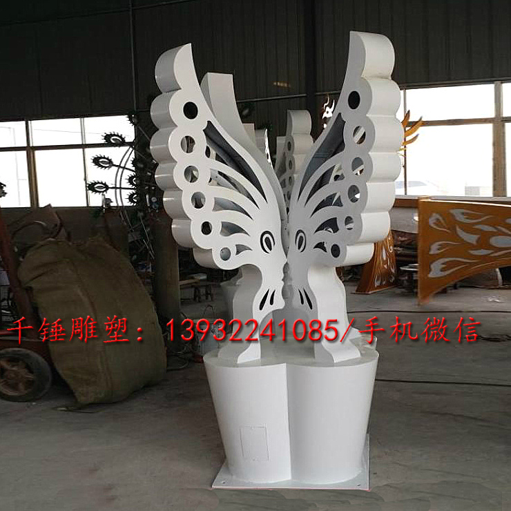 厂家直销加工定制做蝴蝶雕塑不锈钢雕塑