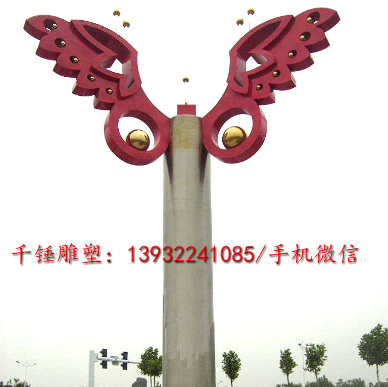 厂家直销加工定制做不锈钢动物主题蝴蝶雕塑