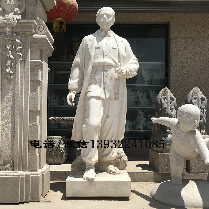 定制石雕汉白玉大理石白求恩,欧式西方人物国际医生人物雕像